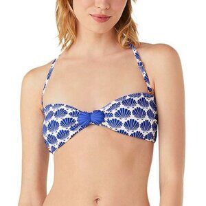 NWT Kate Spade New York Shell Print Bandeau Bikini Top Medium M
